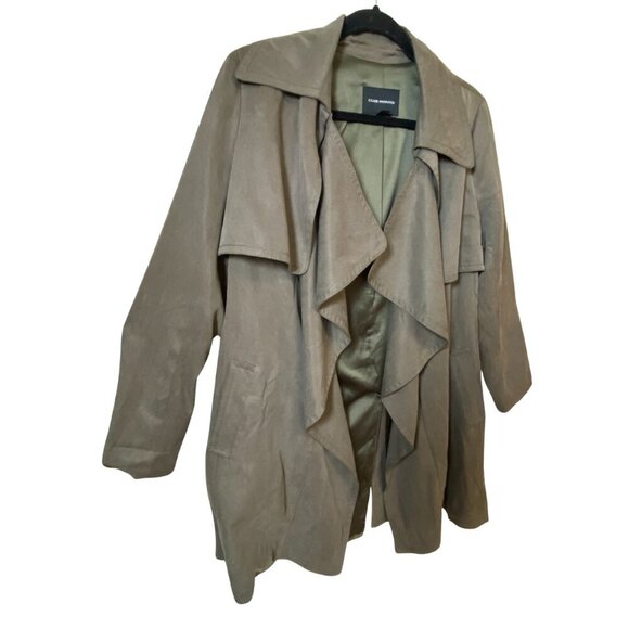 CLUB MONACO CLASSIC LINED ENDURING STYLE MOSS MINI TRENCHCOAT - Medium - Picture 7 of 13